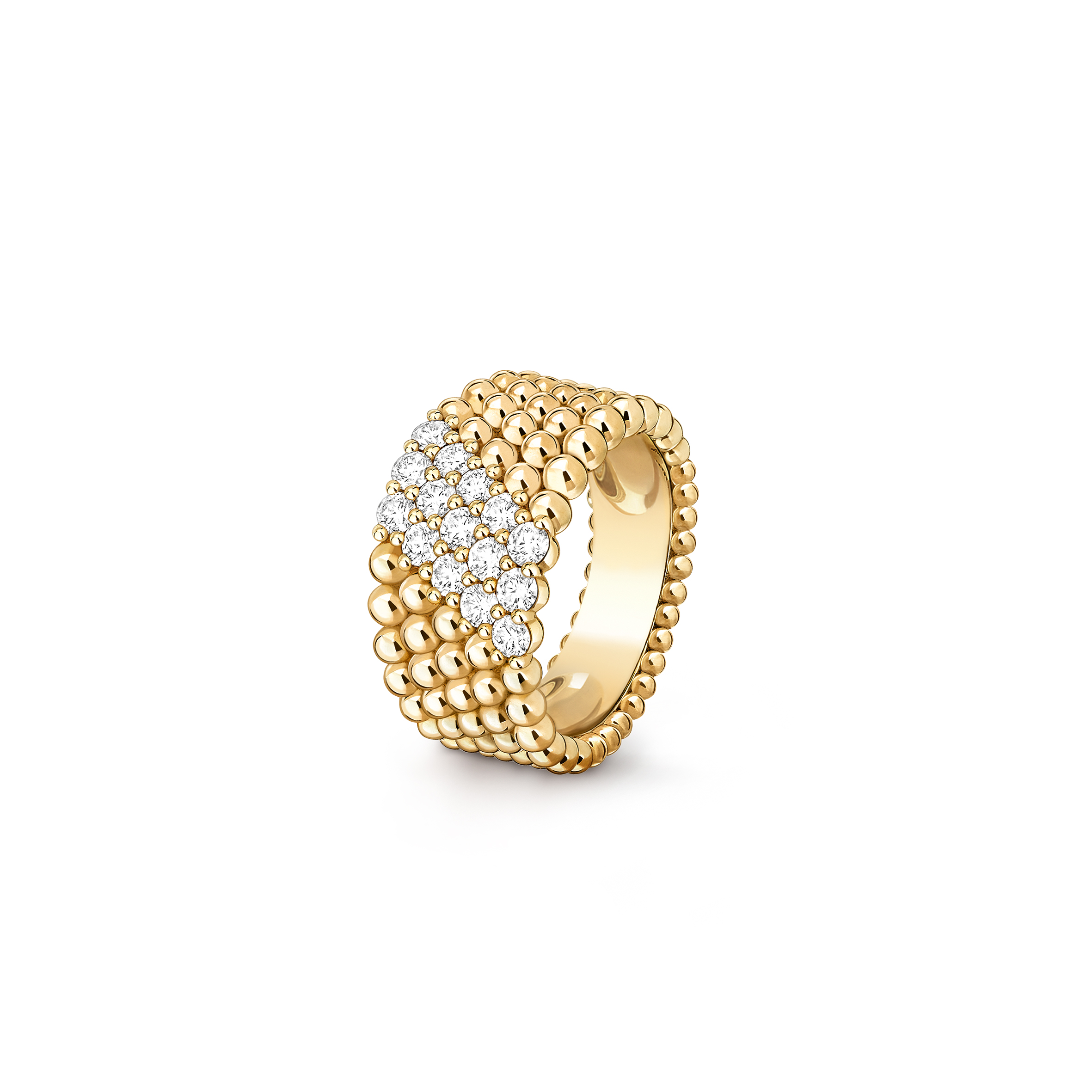 v*n cl*f arpels perlÉe Di*m*nds ring, 5 rows vcarp7ut00